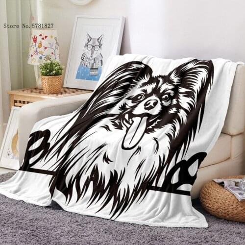 Pet Dogs Flannel Blanket 3D Print Cartoon Pug Fleece Blanket Lovely Kawaii Throw Blanket Nap Office Home Textile Blanket Decor