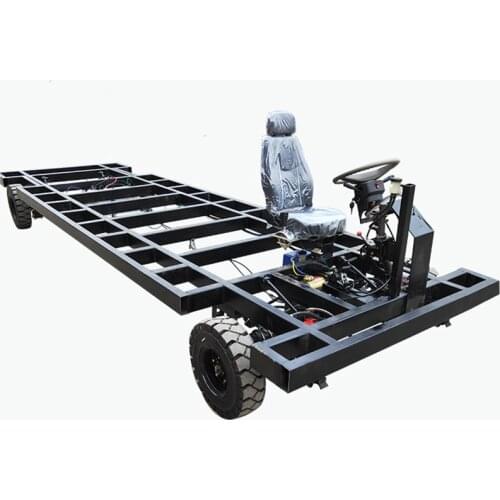 Customized Front axle hydraulic steering rear axle AC Brake System Electric four-wheel high-power load float chassis