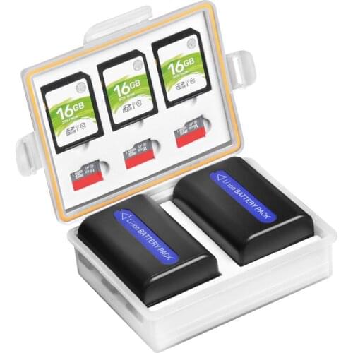 Camera Battery Storeage Box for LP-E6 LP-E8 LP-E10 LP-E12 LP-E17 EN-EL3E EN-EL14 EN-EL15 NP-FW50 NP-FZ100 BLF19 BLG10 Battery