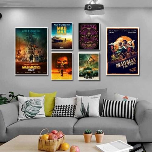 Mad Max Fury Road Classic Movie Nordic Posters And Prints Wall Art Canvas Painting Wall Pictures For Living Room Decor