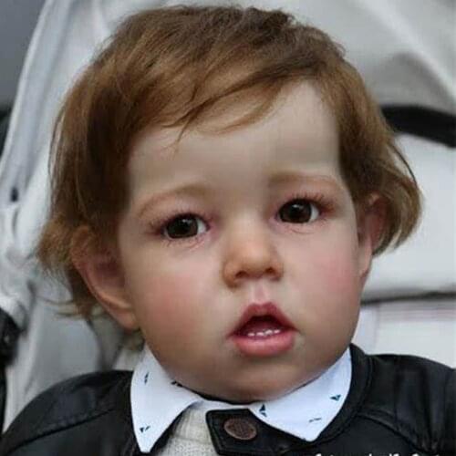 Bebe Reborn Kit 28Inches reborn toddler baby silicone Vinyl Unpainted Unfinished Doll Parts DIY Blank Doll Kit