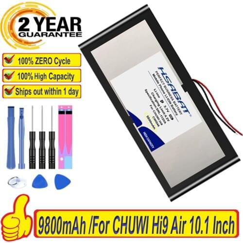 Top Brand 100% New 9800mAh Battery for CHUWI Hi9 Air 10.1 Inch Tablet PC CWI546 Batteries + free tools