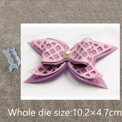 New Design Craft Metal stencil mold Cutting Dies Grid bow decoration scrapbook die cuts Album Paper Card Craft Embossing