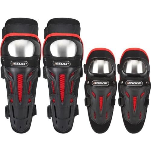 Adult Motorcycle Racing 4PCS Elbow Knee Shin Pads Protector Motorbike Racing Bike Guard Protective Gear Accessories