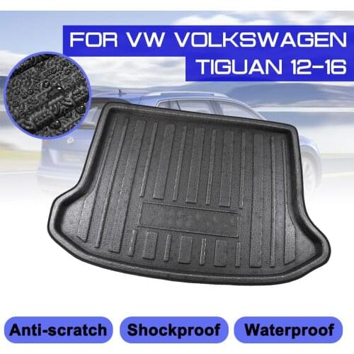 For VW Volkswagen Tiguan 2012-2016 Car Floor Mat Carpet Rear Trunk Anti-mud Cover
