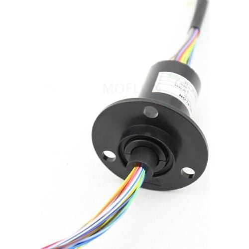 The Outer Diameter of the Conductive Slip Ring Is 22 Mm and the Length Is 43.6 Mm. 24 Channels Each 2A Slip Ring Collector Ring