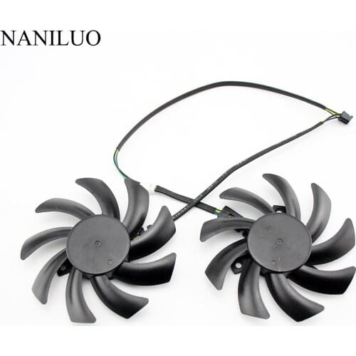 2PCS/lot 85MM FDC10H12S9-C 4Pin Cooling Fan Replacement For XFX RX 470 470D 480 460 RX480 RX380X R9 270A Graphics Card Cooling