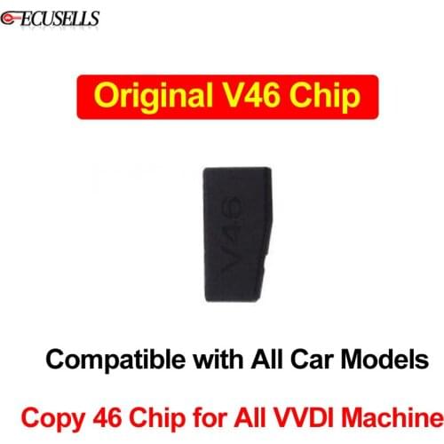V46 Copiable 46 Chip Original V46 Cemamic Car Key Chip Compatible with All Car Models Support VVDI Full Series of Machines