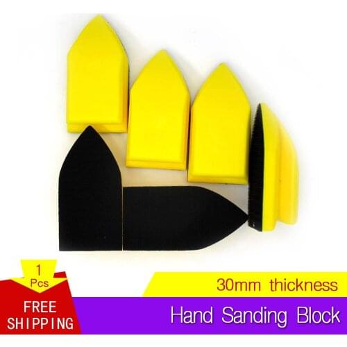Foam Hand Sanding Block Hand Pad for Hook & Loop Sanding Disc
