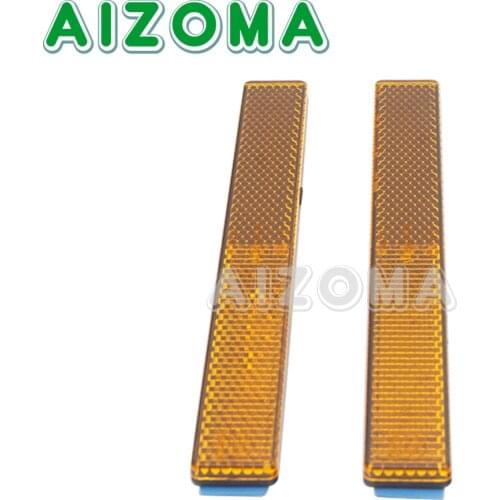 Plastic Front Fork Leg Reflector Reflective Sticker Safety Warning Plate Stickers for Motorcylce ATV Bikes Dirt Bikes