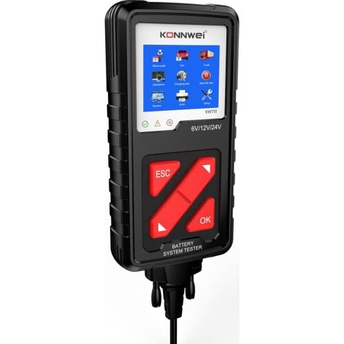 Professional Battery Tester 6V 12V 24V Cranking and Charging System Tester Diagnosis Tool for Car Quick Tester Analyzer