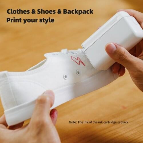 EVEBOT PrintPods Handheld Printer Mini Portable Inkjet Tattoo Printer with Ink Cartridge WiFi Connection for Customized DIY #R20