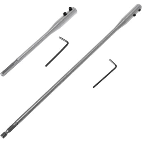 150/300mm Fit For Flat Drill Bit Deep Hole Shaft Hex Extention Holder Connect Rod Tools