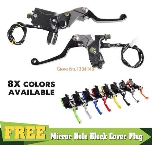 Universal 7/8" Brake Clutch Master Cylinder Levers For KTM 250 SXF Honda CRF CBR Yamaha YZ WR 250F Kawasaki KLX NINJA 250R 300R