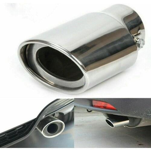 Universal Car Exhaust Muffler Tip Steel Tail Throat Exhaust System Muffler Pipe Car Accessories