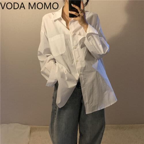 Женские рубашки оверсайз VODA MOMO China At AliExpress