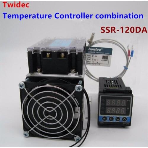 High Quality Thermostat Regulator SSR Output PID Temperature Controller +Thermocouple K +Three Phase Solid State Relay SSR-120DA