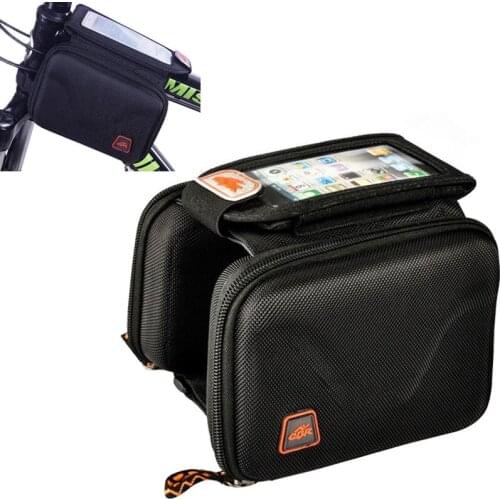 Touch screen mobile phone bag anti impact hard shell beam bag bicycle waterproof mobile phone bag