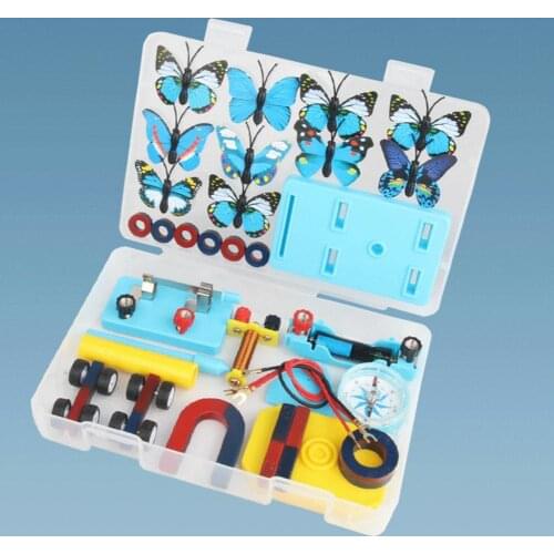1 Set Scientific Electricity Circuit Magnet Education Science Electricity Circuit Compass Electromagnetic Experiment Toy
