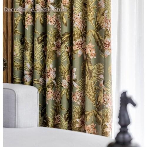 2021 New Modern and Simple New Single-sided Light Printed Fabric Curtains for Living Room and Bedroom Curtains Can Be Customized