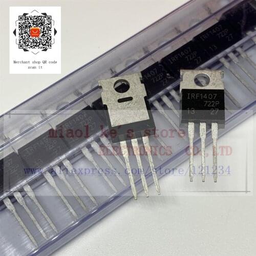 [ 5pcs-10pcs]100%New original; IRF1407 IRF1407PBF - MOSFET N-Channel 75V 130A(Tc) 330W(Tc) TO-220AB