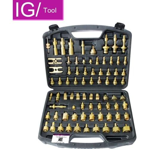 Freeshipping New Car Auto AC Compressor Repairing tool set Leak detection Leaking leak test plug Asia Europe United States