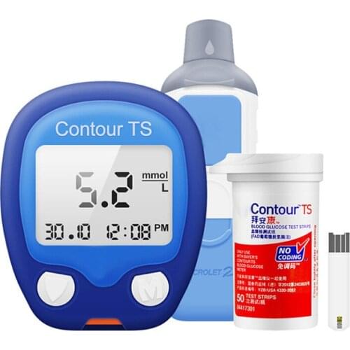 Bayer Contour Blood Sugar Test Meter Test Strips Glucose Meter Glucometro Diabete Diabetic Products Diabetese Lancet Free