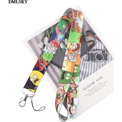 MD184 DMLSKY Cartoon Kawaii Lanyard Keychain keys Badge ID Card Mobile Phone Rope Neck Straps Accessories Gifts