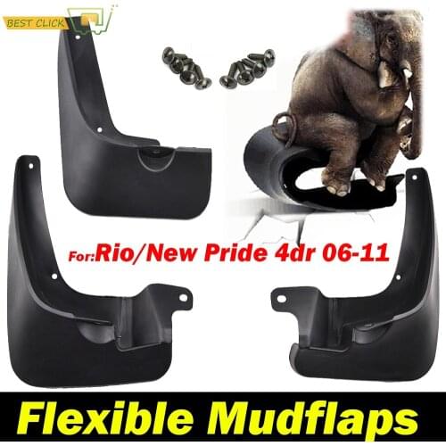 OE Styled Car Mud Flaps For Kia Rio Sedan 2006 2007 2008 2009 2010 2011 Mudflaps Splash Guards Mud Flap Mudguards Accessories
