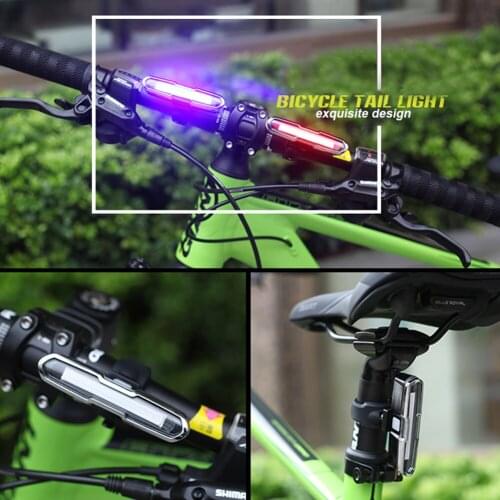 COB LED MTB Bike Taillight 15LM Mountain Bicycle Rear Safety Warning Lamp Riding Cycling Equipment