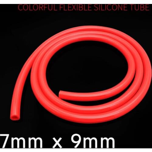 Colorful Flexible Silicone Tube ID 7mm x 9mm OD Food Grade Non-toxic Drink Water Rubber Hose Milk Beer Soft Pipe Connector
