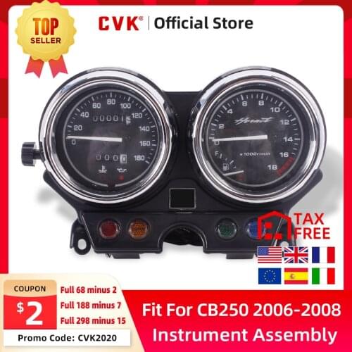 CVK instrument assembly gauges meter cluster speedometer odometer tachometer For HONDA Hornet 250 Hornet250 CB250 2006 2007 2008