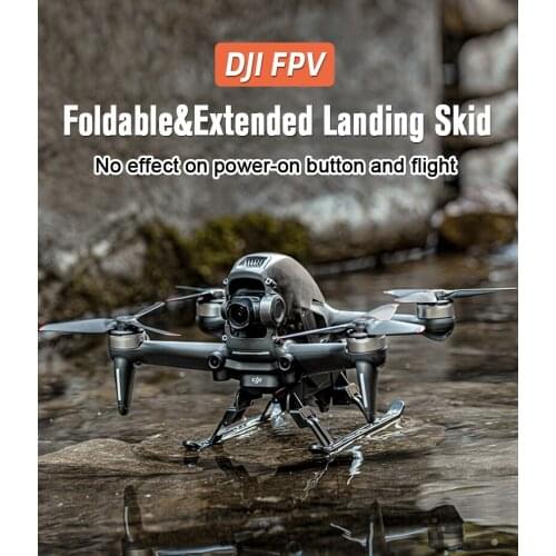 DJI FPV Foldable Landing Gear Extended Heighten 30mm Anti-fall Skid Leg Protector Stand Foot for FPV Combo Drone Accessories