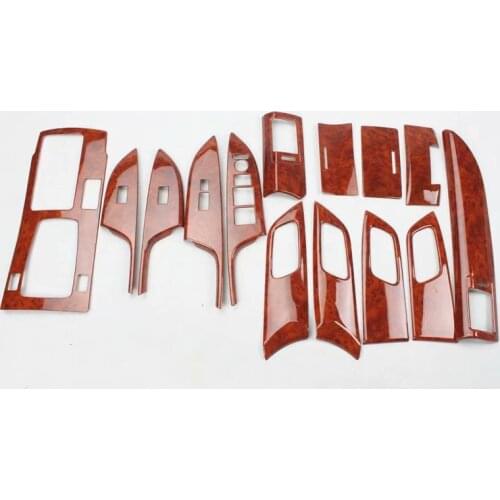 For Honda Accord 2014-2016 left Right Hand Drive 14PCS Peach wood Carbon Fiber Car interior decoration strip Car Accessories