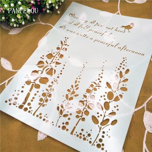 Seaweed mold shield DIY cake scrapbook stencils hollow Embellishments printing lace ruler Valentines Day