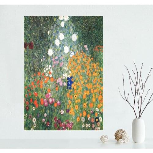 Art Gustav Klimt Poster Paintings For Living Room Wall Art Canvas Fabric Cloth Decoration Poster Wall Art Unframed 0224