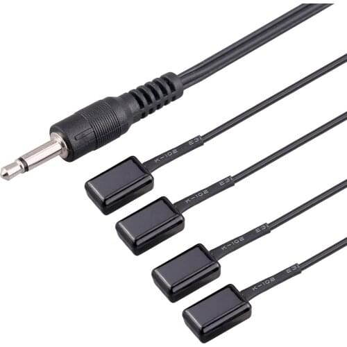 IR Repeater Infrared Remote Control Extender Repeater Hidden IR Repeater System (4 Emitters 1 Receiver)