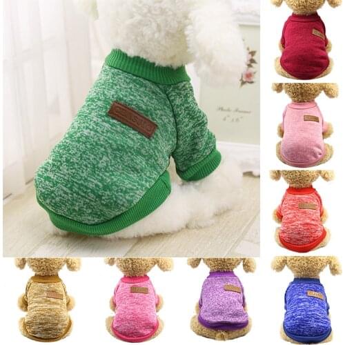 Classic Dog Coat Warm Dog Clothes Puppy Pet Cat Clothes Sweater Jacket Coat Winter Dog Hoodies Winter Dog Coat Sweatshirt