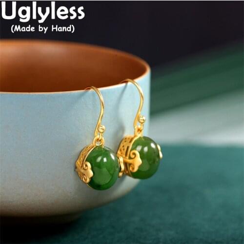 Uglyless MINI Gemstones Oval Chalcedony Jade Jasper Rings Women Daily Dress Silver Rings 925 Silver Bijoux Ethnic Fine Jewelry