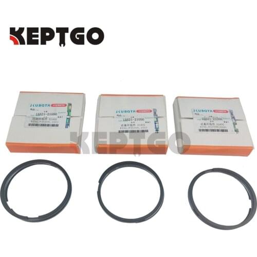 3 Piston Ring Set For Kubota D1402, L2202 ,L2402,KH91,KH66 tractor 15521-21050