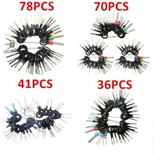 Terminal Removal Tool Kit Pin Extractor 36PCS 29PCS Car Auto Wire Rocket Terminal Pin Remover Set For Extracting Pins For Head