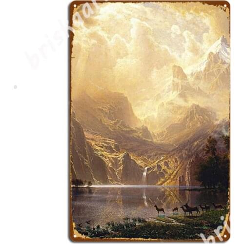 New World Paradise Metal Signs Plates Designing Wall Mural Mural Tin sign Posters