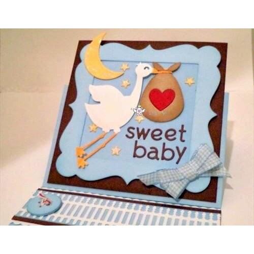 Mmao Crafts Metal Steel Cutting Dies New Love Stork decoration Stencil For DIY Scrapbooking Paper/photo Cards Embossing Dies