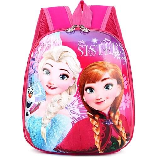 Disney cartoon backpack spiderman frozen mickey mouse sofia boys girls kindergarten 3d backpack children gift schoolbag gifts