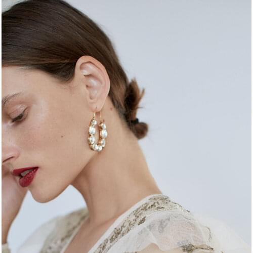 2020 New Za Tassel Drop Earrings Women Crystal Rhinestone Long Fringe Dangle Earrings Femme Wedding Bridal Jewellery Earings big