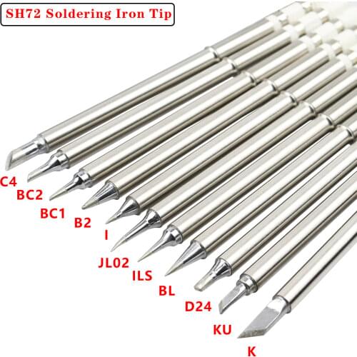 Replacement Soldering Iron Series Tips Heater Solder Head SH-BC2 B2 C4 D24 K I ILS KU JL02 For SH72 Digital soldering station