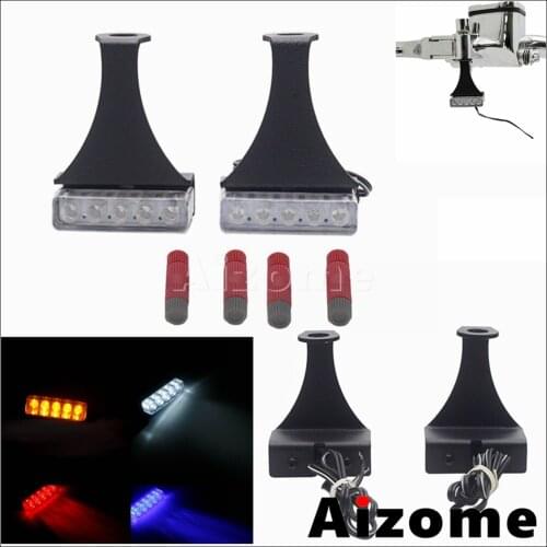 12V Universal Mini LED Motorcycle Suspension Turn Signal Lights Brake Lamp For Harley Yamaha Honda Suzuki Kawasaki Cafe Racer