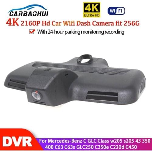 HD 4K 2160P Car DVR Video recorder Dash Cam For Mercedes-Benz C GLC Class w205 s205 43 350 400 C63 C63s GLC250 C350e C220d C450