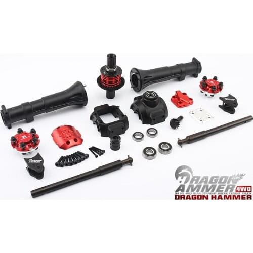 Rear Axle Assembly (aluminum & composite Nylon) For 1/5 scale RC FID Racing DH Dragon Hammer Desert Gas 4WD Rear Axle truck