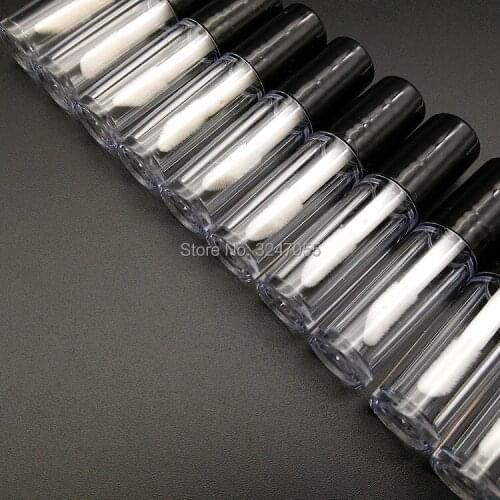 0.8ML 50/100/200pcs Small Plastic Cosmetic Lip Gloss Bottle, Empty Professional Liquid Lipstick Packing Tubes, Lip Makeup Tools